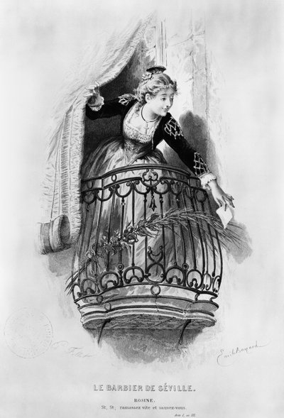 Rosine, illustration from Act I Scene 3 of 